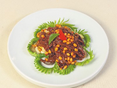 大厨四宝香辣干锅酱应用-干锅小黄牛肉
