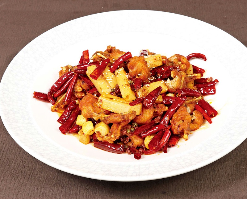 干锅麻辣牛蛙