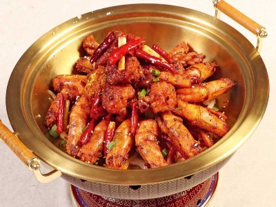 大厨四宝麻辣风味干锅酱 应用-干锅鸡翅虾