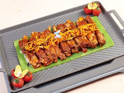 大厨四宝香辣风味干锅酱应用-一品鹿排