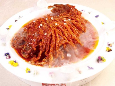 大厨四宝香辣风味干锅酱应用-茉莉爆汁狮子鱼