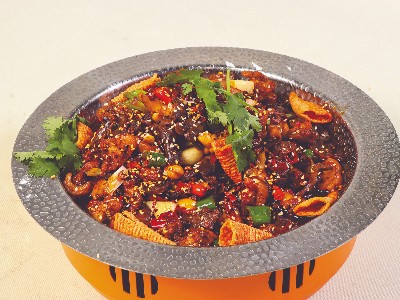 大厨四宝香辣干锅酱应用-干锅爽脆
