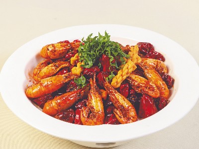 大厨四宝香辣干锅酱应用-吮指干锅麻辣罗氏虾
