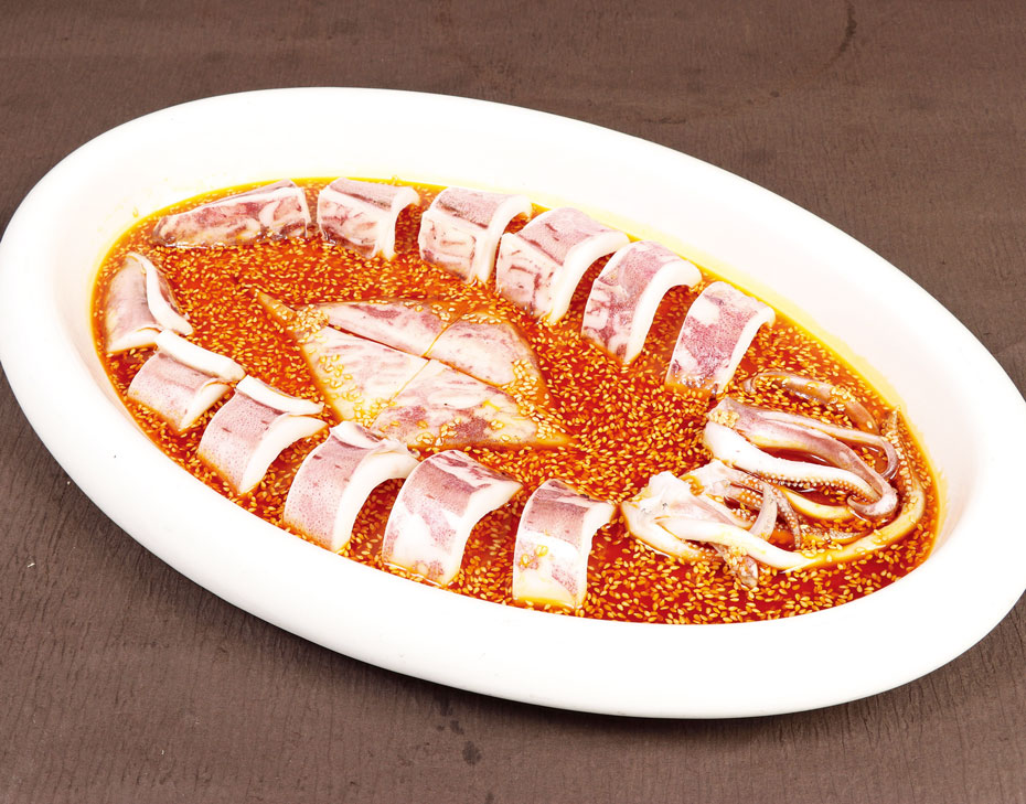 大厨四宝麻辣风味干锅酱应用-干锅麻辣红油火箭鱿